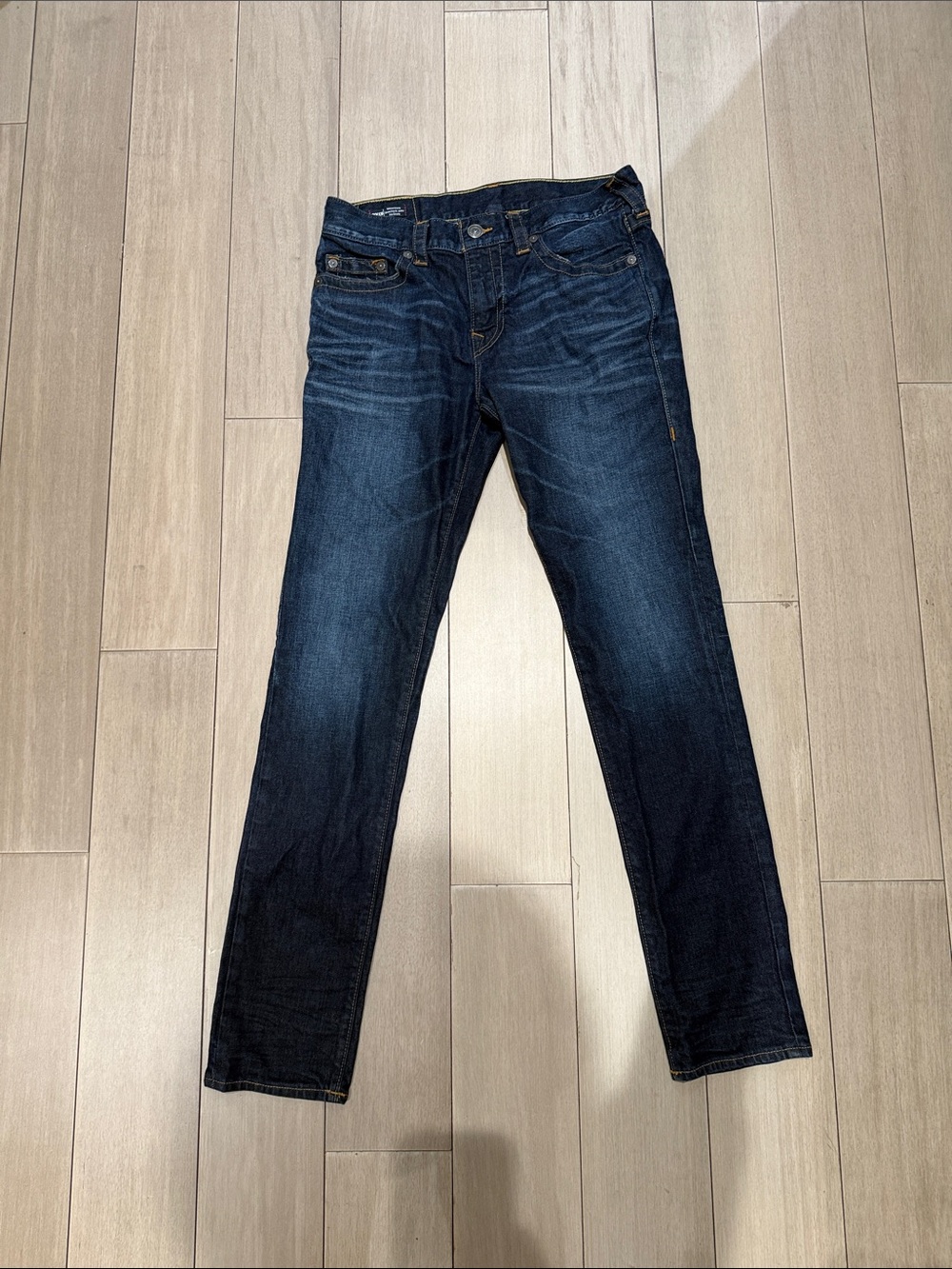 True Religion Rocco Men’s Dark Blue Relaxed Skinny Fit Jeans